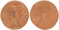 Antike / Römische Kaiserzeit, Traian AS Traianus 98-117, As Victoria n.l. gehend Schild mit SPQR -
