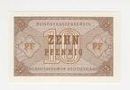 Deutschland / 10 Pfennig Bundeskassenschein 10 Pfennig Bundeskassenschein als Ersatzwährung gedacht -