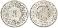 Schweiz 5 Rappen 1945 Schweiz 5 Rappen 1945, seltenes Jahr -