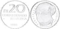 Schweiz 20 Franken Schweiz 20 Franken 1993 Philippus Aureolus Theophrastus Bombastus Paracelsus -