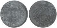 Deutschland / Kaiserreich 10 Pfennig Fehlprägung Kaiserreich 10 Pfennig 1921 15 % dezentriert -