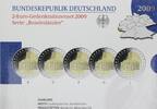 Bundesrepublik Deutschland Offizieller Blister 2 Euro A-J Ludwigskirche Offizieller Blister mit 2 Euro Saarland Ludwigskirche 2009 ADFGJ in PP -