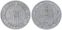Deutschland / WEIMAR / PROBEPRÄGUNG 50 Pfennig WEIMAR 50 Pfennig Gestaltungsprobe RS.Stempel der 1/2Mark J.16 ss-vz -