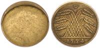 Deutschland - Weimarer Republik 10 Rentenpfennig Fehlprägung 10 Pfennig 1924 D J.309 Fehlprägung: einseitige Prägung der Ährenseite -