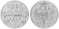 Kaiserreich / 25 Pf. Probeprägung 25 Pfennig Nickel-Zink (Neusilber) Probe 25Pf. J.18 in anderer Gest. der Vorder- und RS., Nickel-Zink (Neusilber) -