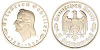 Deutschland / Weimar 5 Reichsmark Schiller offizielle Neuprägung Weimar 5 Reichsmark Schiller 1934 offizielle Neuprägung der Hamburger Münze -