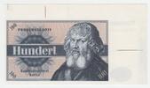 Deutschland Probebanknote 100 Bundesdruckerei Berlin Probebanknote 100 Bundesdruckerei Berlin -