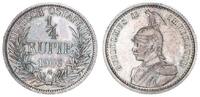 Kolonien Deutsch-Ostafrika 1/4. Rupie Deutsch-Ostafrika 1/4. Rupie 1906A Polierte Platte, berieben.sehr selten !!! -