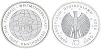 Deutschland / Eurowährung 10 Euro Fußball WM 10 Euro Fußball WM 2006 Polierte Platte Münzzeichen G -