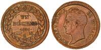 Monaco 1 Decime Monaco 1838 Un Decime C M Honore V Prince de Monaco, ss Schrötlingsfehler -