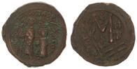 Antike / Byzanz, Heraclius Follis Byzanz Heraclius u.Heraclius Constantin 613-641 n.Chr. Überprägung -