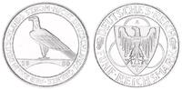 Deutschland / Weimar 5 Reichsmark Rheinlr. offizielle Neuprägung Weimar 5 Reichsmark Rheinlandräumung 1930 A PP offizielle Neuprägung -