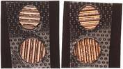 Deutschland BRD 1 und 2 Pfennig BRD 1 + 2 Pfennig 2001 A in Folie, komplett entwertet -