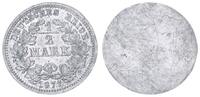 Deutschland / Kaiserreich / PROBEPRÄGUNG 1/2 Mark Bleiabschlag der Wertseite Kaiserreich 1/2 Mark Bleiabschlag der Wertseite, Schaaf 8G9, 1877 -