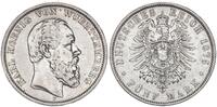 Kaiserreich Württemberg 5 Mark König Karl -