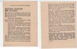 3.Reich Propaganda Flugblatt / Passierschein Russisches Flugblatt Front Nachrichten - Propaganda gegen das Dritte Reich -