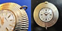 UDSSR, DAMEN HalskettenUHR, hübsche DAMEN ANHÄNGERUHR (Schwesternuhr), russische Produktion, Funktion gut, -