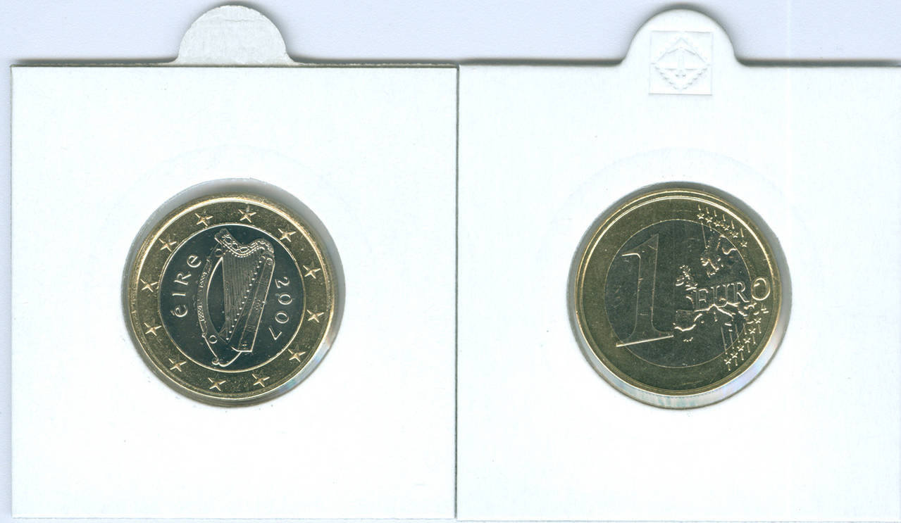 1 euro 2008 irland kursmünze ch unc