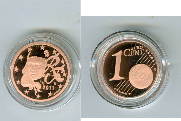 1 cent 2011 frankreich proof