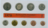 Bundesrepublik Deutschland 10,68 DM DM-Kursmünzensatz -