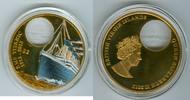 British Virgin Islands 2 Dollars 100. Jahrestag des Untergangs der Titanic (koloriert) Nur 3.000 Stück! -