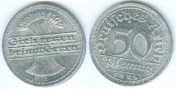 Ersatz- und Inflationsmünzen 1919-1923 50 Pfennig -
