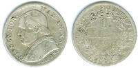 Vatikan 1 Lira Papst Pius IX. - Anno XXI -