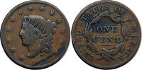 États-Unis Coronet Head Large Cent États-Unis Coronet Head Large Cent 1833 Philadelphie -