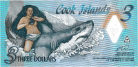 Îles Cook 3 Dollars Îles Cook 3 Dollars 2021 Polymère -