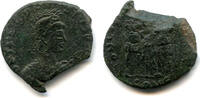 Antike VERY rare AE2 of Theodosius II , Constantinople mint, late Roman Emp -