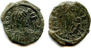 Antike VERY rare AE2 of Leo w/SALVS RPVRLCA, Constantinople mint, Roman Em -