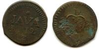 Weltmünzen 1/2 stuiver Rare large brass Java, 1812, Dutch East Indies under the British oc -
