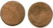 Weltmünzen 1/2 stuiver Rare large brass Java, 1812, Dutch East Indies under the British oc -