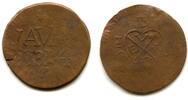 Weltmünzen 1/2 stuiver Rare large brass Java, 1814, Dutch East Indies under the British oc -