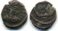 Antike Rare VT XXXV AE4 of Theodosius II , Constantinople mint, Roman Empir -