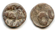 Antike Lead karshapana (PB15), Ehuvala Chamtamula (c.275-300 CE), Ikshvakus, India -