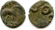 Antike potin Nice karshapana, King Satakarni I/II, c.70-25 BC, Satavahana Empire, India -