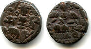 Mittelalter Bronze stater of Sangrama Deva , pre-Islamic Kashmir, India -