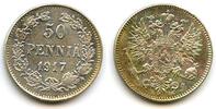Europa 50 pennia Silver Nicholas II (1894-1917), 1917, Finland under Russian Empire -