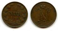 Europa 10 pennia Copper Nicholas II (1894-1917), 1915, Finland under Russian Empire -