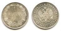 Europa 1 markka Silver Nicholas II (1894-1917), 1915, Finland under Russian Empire -