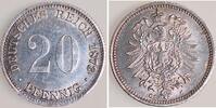 Deutschland 20 Pfennig 20 Pfennig 1873 C J 005 vz/stgl -