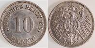 Deutschland 10 Pfennig 10 Pfennig 1914 F Kaiserreich J 013 -