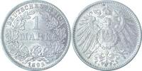 Deutschland 1 Mark 1 Mark 1893 D J 017 Zahl 9 in Jahreszahl überprägt -