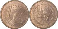 Deutschland 1 Cent Variante 1 Cent 2002 J mit reduziertem Stempel geprägt -