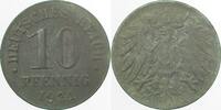Kaiserreich 10 Pfennig 1921 Vorne kein Kordelrand ! -