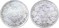 Deutschland 1/2 Mark Fehlprägung 1/2 Mark 1918 F Lichtenrader Prägung J 016 -