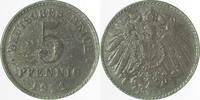 Kaiserreich 5 Pfennig 1921J glatter Rand S10 -