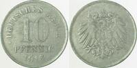 Kaiserreich 10 Pfennig 16A RdP n.ausgepr. -
