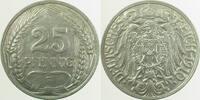 Deutschland 25 Pfennig 25 Pfennig 1910 F J 018 Lichterader Prägung -
